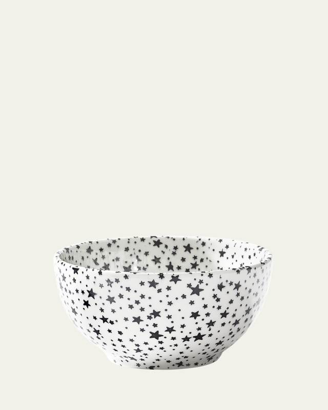 Midnight Sky Ice Cream Bowl, White/Black
